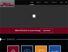 Tablet Screenshot of meritelec.com
